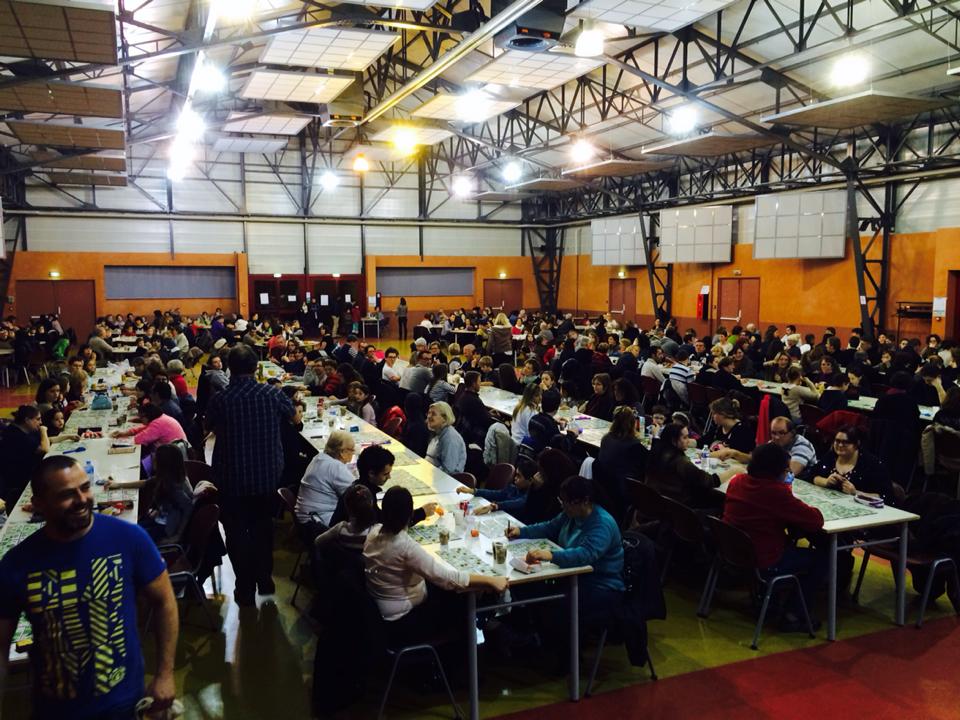 loto 2014 - salle comble vaillante de langon gymnastique