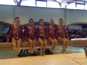 La vaillante de Langon vice championne de Gironde (benjamines) 2015 1